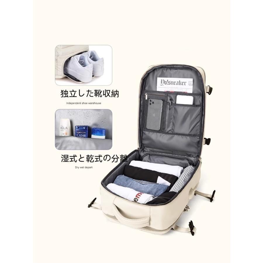 トラベルバックパックレディース短距離旅行バッグ大容量パソコンバッグ出張荷物袋メンズお出かけ