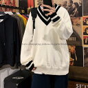 大 ニットセーター メンズ Vネック セーター ケーブル編み トップス カジュアル オーバーサイズ 制服 高校生 中学生 通学 体型カバー