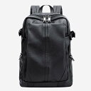 リュック メンズ リュックサック pu革 デイパック ビジネス バックパック レザー 通勤通学 旅行 出張 アウトドア 自転車鞄 カバン 男女兼用