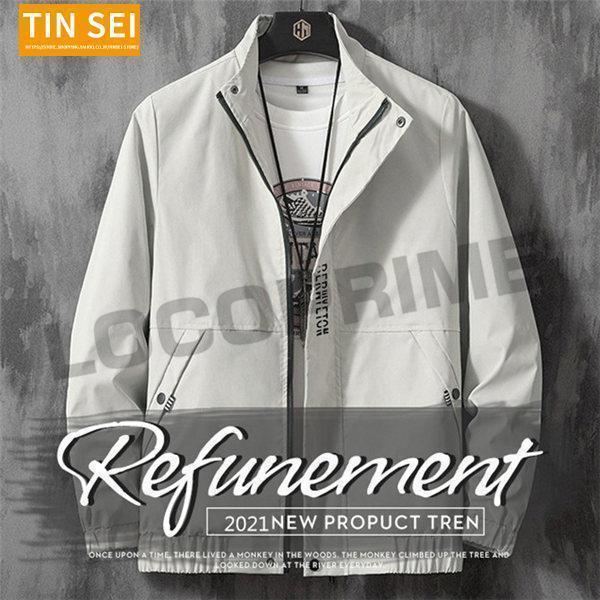 ライトアウター スタジャン メンズ 薄手 コーチ マウンテンパーカー スイングトップ ジャンパー ブルゾン 30代40代50代 春服 きれいめ