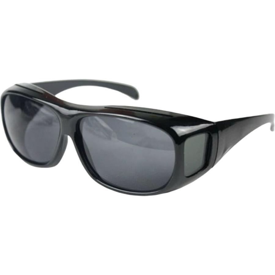 サングラス オーバーサングラス オーバーグラス メガネの上から メンズ レディース UV 運転中 ドライブ 夜間 雨天 眼鏡の上 黒縁 カラーレンズ