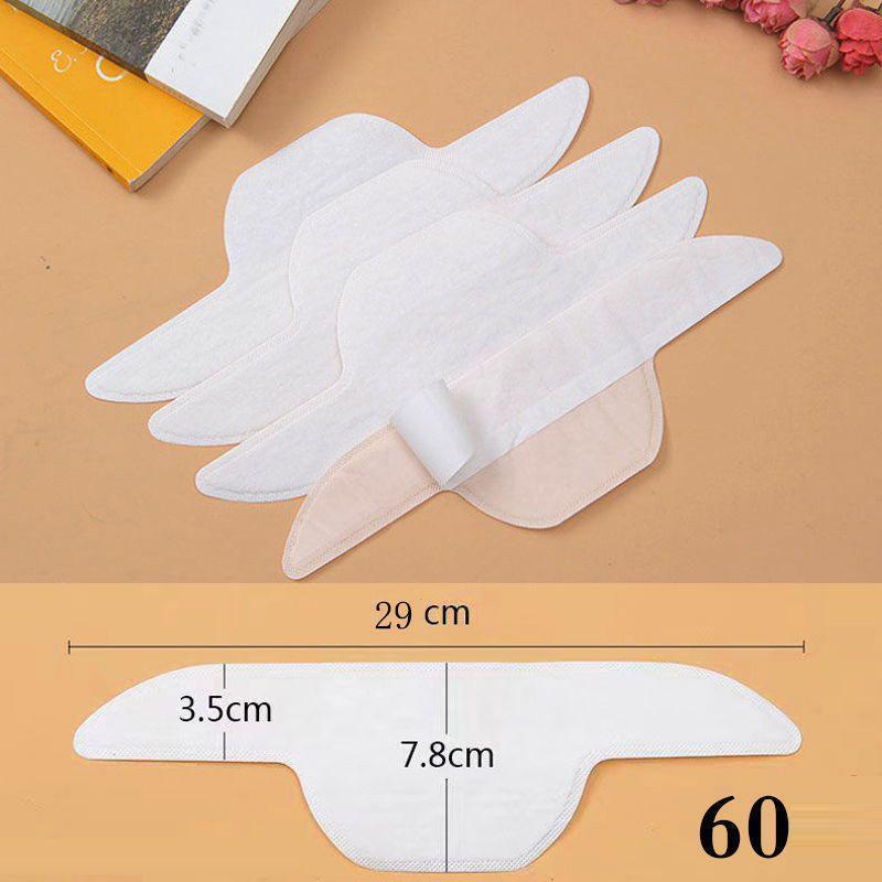 汗取りバッド 60枚入 使い捨てタイプ Yシャツ 帽子 汗染み 汗跡 予防 汗止めテープ シャツ 襟汚れ 袖 襟 汗染み 防臭 あせジミ え