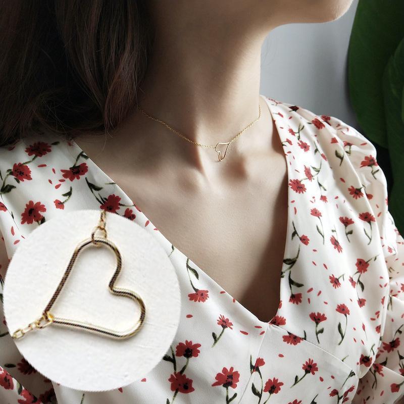 ネックレス アクセサリー レディース 女性用 ハート ゴールドカラー シルバー925 かわいい おしゃれ シンプル ギフト 記念日 誕生日 プレゼント