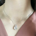 ネックレス アクセサリー レディース 女性用 水滴 ドロップ シルバー925 シルバーカラー シンプル かわいい おしゃれ ギフト 記念日 誕生日 プ
