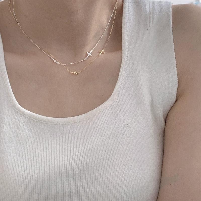 ネックレス アクセサリー レディース 女性 婦人 華奢 十字架 シンプル かわいい おしゃれ ギフト プレゼント 贈り物 ファッション雑貨老人の日の商品画像 2