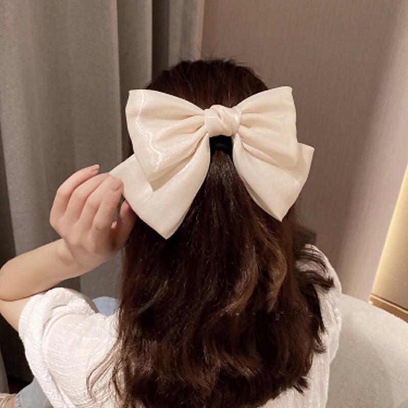 バレッタ 髪留め レディース キッズ 女性 子供用 婦人用 ヘアアクセサリー リボン ...