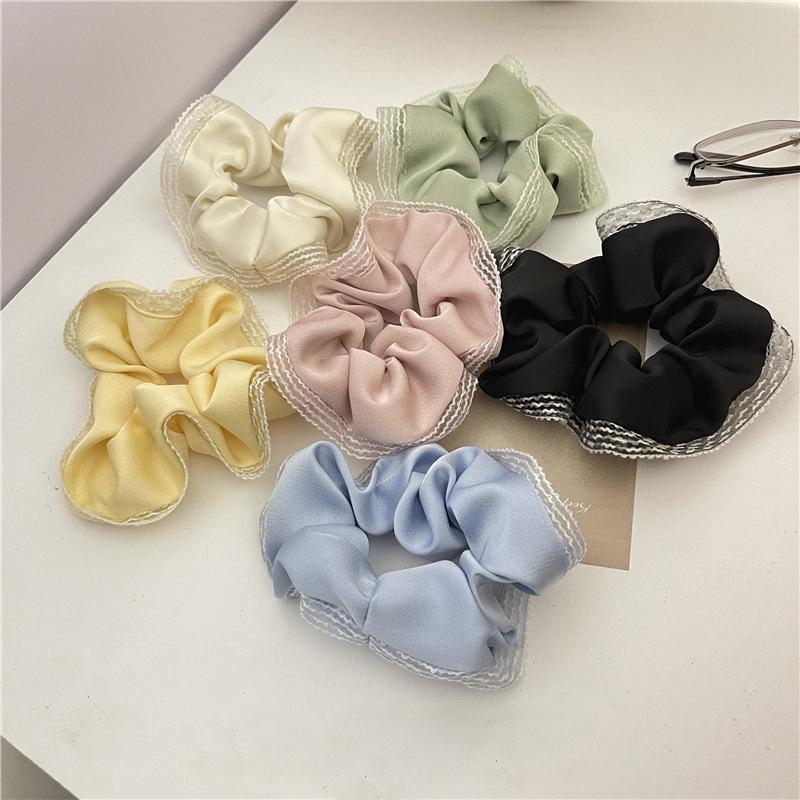 シュシュ ヘアアクセサリー レディース ヘアゴム 無地 シンプル ヘアゴム 髪飾り ...