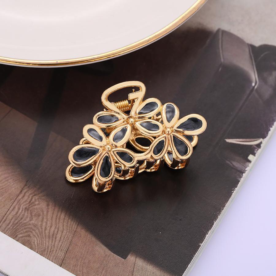 ヘアクリップ バンスクリップ ヘアアクセサリー レディース フラワー 花 髪飾り 髪留め まとめ髪 ヘアアレンジ 大人上品 きれいめ おしゃれ かわい 2