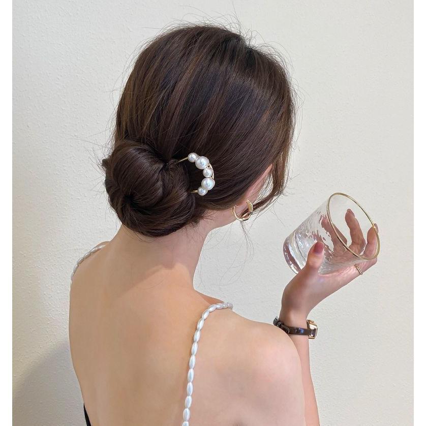 ヘアコーム U字コーム かんざし へアスティック レディース ヘアアクセサリー 髪留...