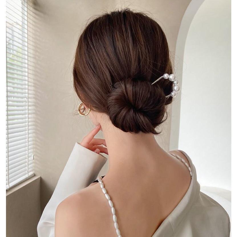 ヘアコーム U字コーム かんざし へアスティック レディース ヘアアクセサリー 髪留...