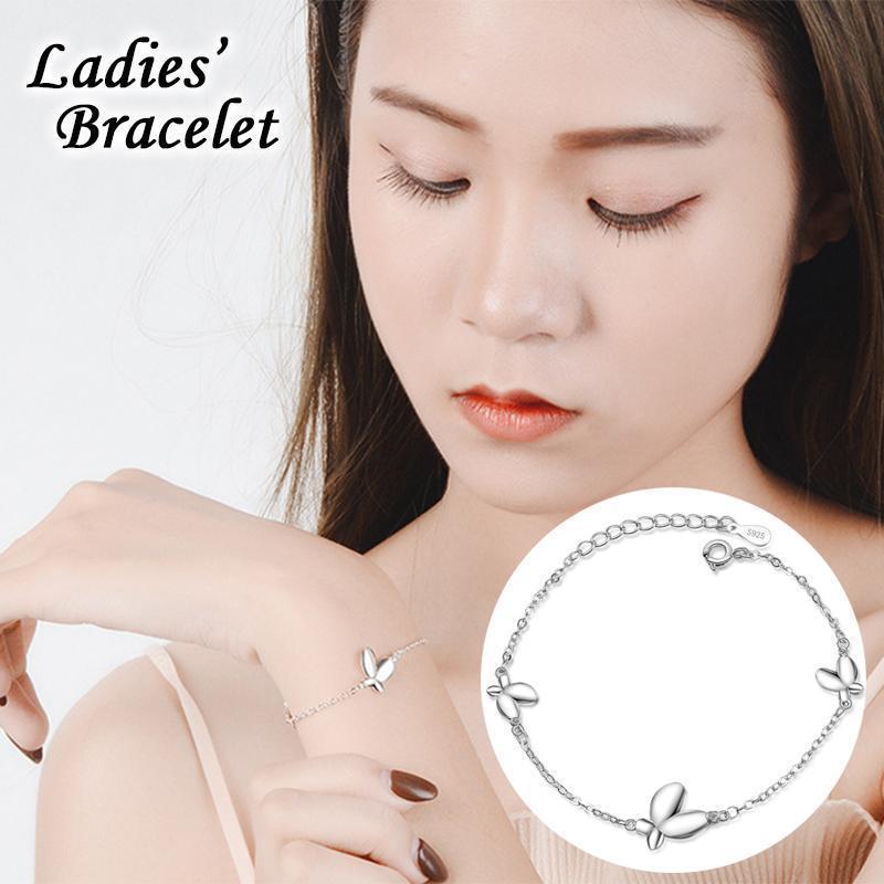 ブレスレット 腕輪 レディース アクセサリー 蝶 チョウ バタフライ チェーン 細め 細身 華奢 大人上品 ..