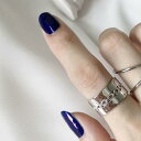 指輪 リング レディース アクセサリー シルバー925 ワイド 幅広 チェーン 大ぶり おしゃれ カジュアル かっこいい クール ギフト プレゼント(4)