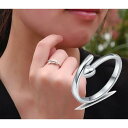 指輪 リング フリーリング オープンリング デザインリング レディース アクセサリー ジュエリー ハート シルバーカラー 可愛い デート ギフト 記念