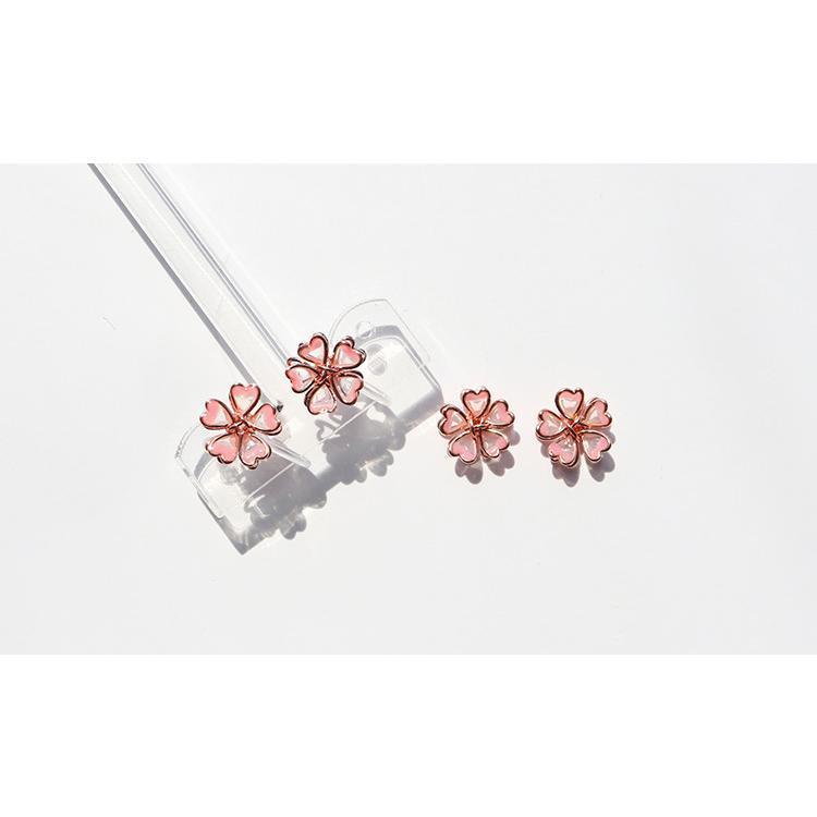 スタッドピアス イヤリング ノンホールピアス レディース アクセサリー 女性用 桜 サクラ フラワー 花 おしゃれ かわいい 大人可愛い 小さめ プチ