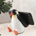 スマホスタンド スマホ置き 角度 卓上スタンド スマホホルダー 充電 置物 タブレット 携帯 樹脂 インテリア 可愛い ペンギン おもしろい 実用性 カートゥーン