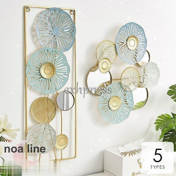 インテリア 壁掛け 壁絵 花 ミラー 鏡 置物 装飾 パステル おしゃれ リビング 寝室 玄関 模様替え ブル..