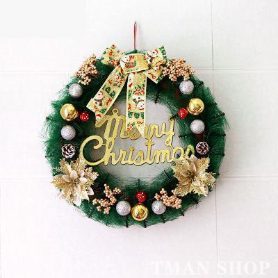 クリスマスリース クリスマス 飾り 玄関 ドア オーナメント デコレーション お祝い プレゼント 置物 パーティーグッズ イベント おもちゃ クリスマス用品(4)