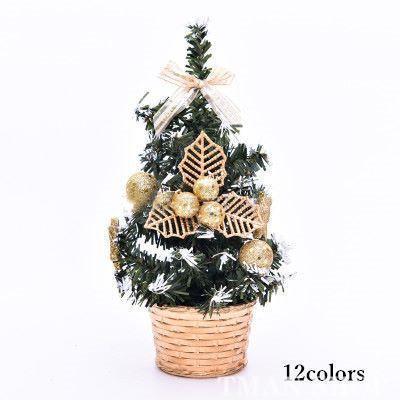 クリスマス 飾り ミニクリスマスツリー 12colors おしゃれ オーナメント デコレーション プレゼント 置物 パーティーグッズ イベント おもちゃ クリスマス用品父の日