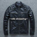 牛革 メンズ革ジャン 本革 秋冬 レザー ライダース バイクウェア シングル 男性用 上品 防寒防風