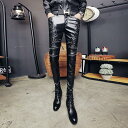 レザーパンツ メンズ 革パンツ スリム タイト ライダースパンツ スキニー フェイクレザー お兄系 バイクパンツ ロング丈 ボトムス PU革 バイクウェア