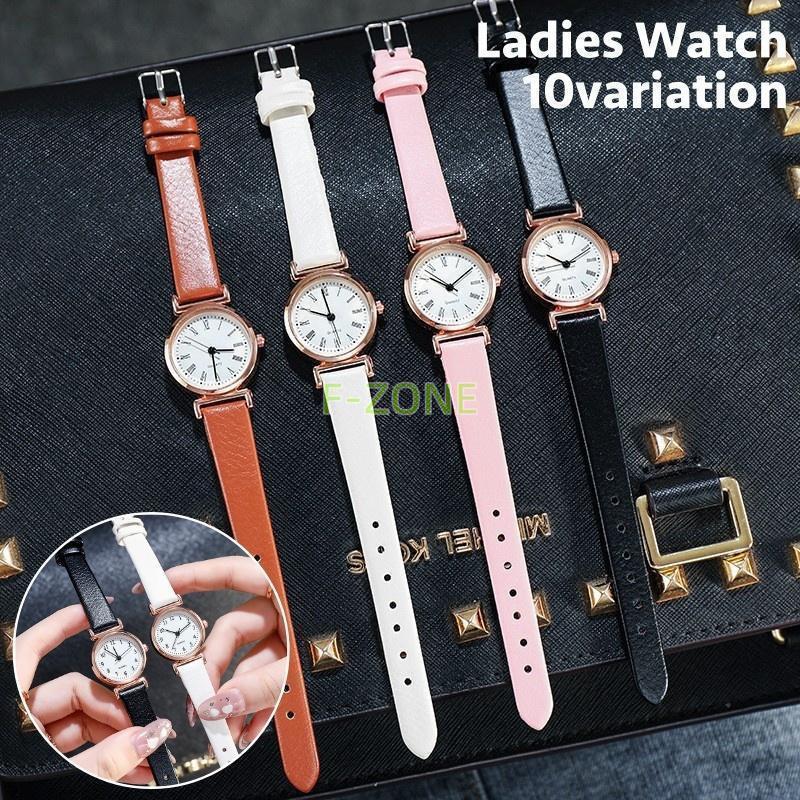 腕時計 レディース 女性 リストウォッチ 時計 アナログ レザー調 フェイクレザー シンプル 秒針 かわいい おしゃれ 婦人 ファッション小物