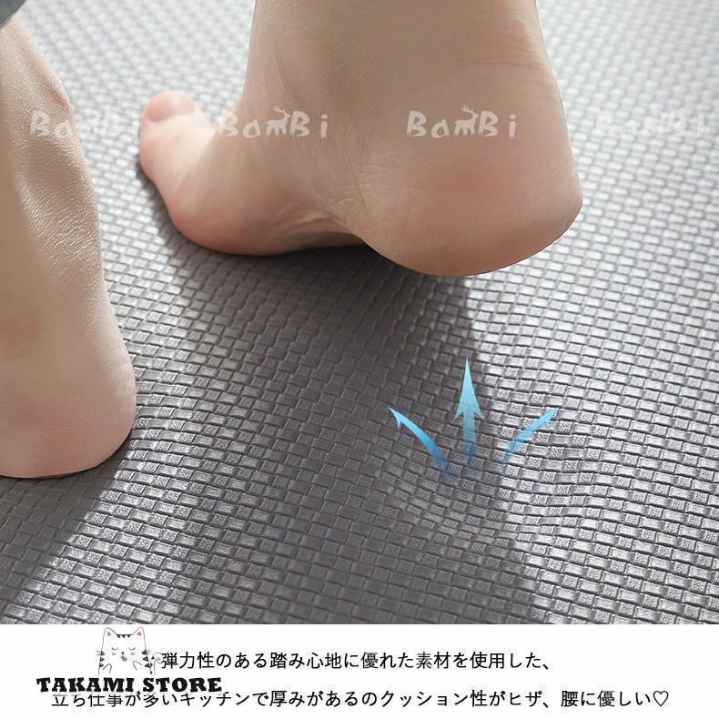 キッチンマット 拭ける キッチンラグ 北欧 ラグマット フロアマット 台所 150 [2]