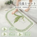 珪藻土マット 珪藻土バスマット ソフト 柔らか 速乾 お風呂 水切りマット キッチン 浴室マット 足拭き 洗面所 洗える 吸水速乾 滑り止め かわいい 大きいサイズ