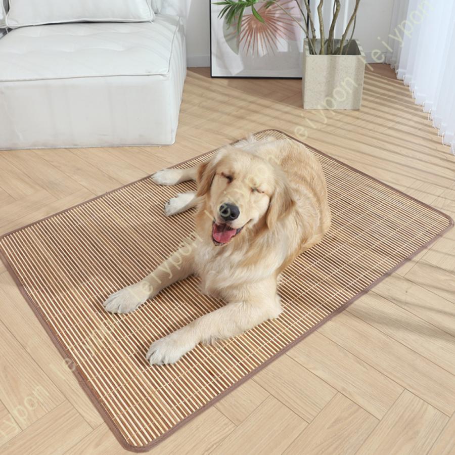 ペットベッド ペットマット 両面 ござ ラタンマット 夏 猫用ベッド 犬用ベッド 納涼ベッド 涼しい ペッ..