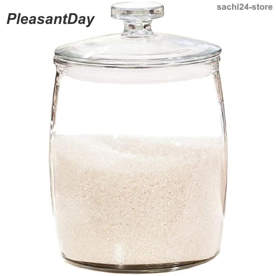 米びつ 密閉米びつ 2KG/4KG/6KG/8KG/10KG 防虫 防湿 ライスストッカー ガラス瓶 貯蔵タンク 小麦粉 駄..