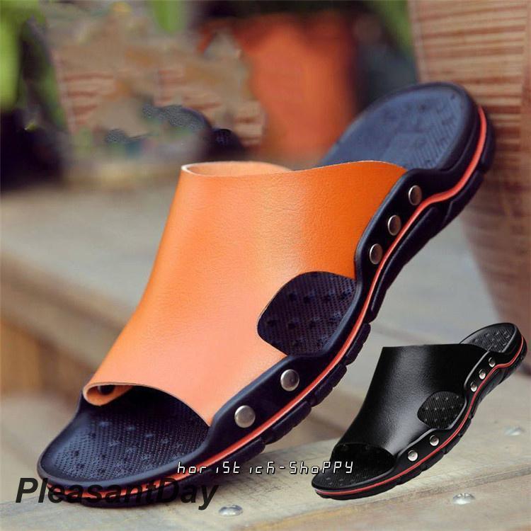 昇級版 サンダル メンズ ビーチサンダル スリッパ コンフォート 合成皮革 歩きやすい お洒落 軽量 メン..