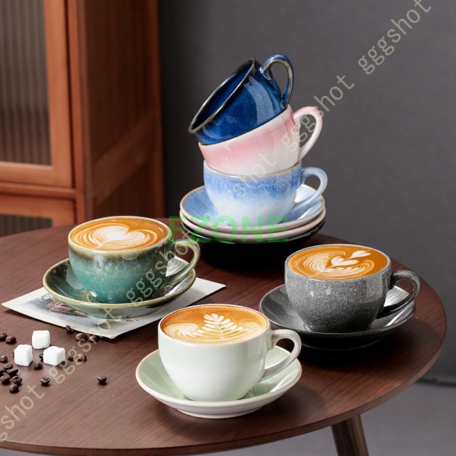 マグ 皿 コーヒーカップ ソーサーセット 陶器 来客用 ギフト 贈り物 おしゃれ マグカップ 焼きもの 母の日ギフト 電子レンジ 食洗機対応 結婚祝い 引き出物(4)