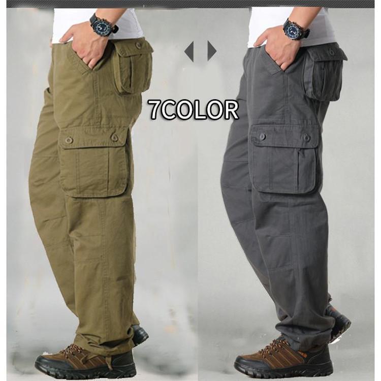 ライダース メンズ カーゴパンツ登山、ライダーパンツ 用フィッシング、散歩高品質作業着 多機能 ズボン ミリタリー ワークパンツ 7色選択
