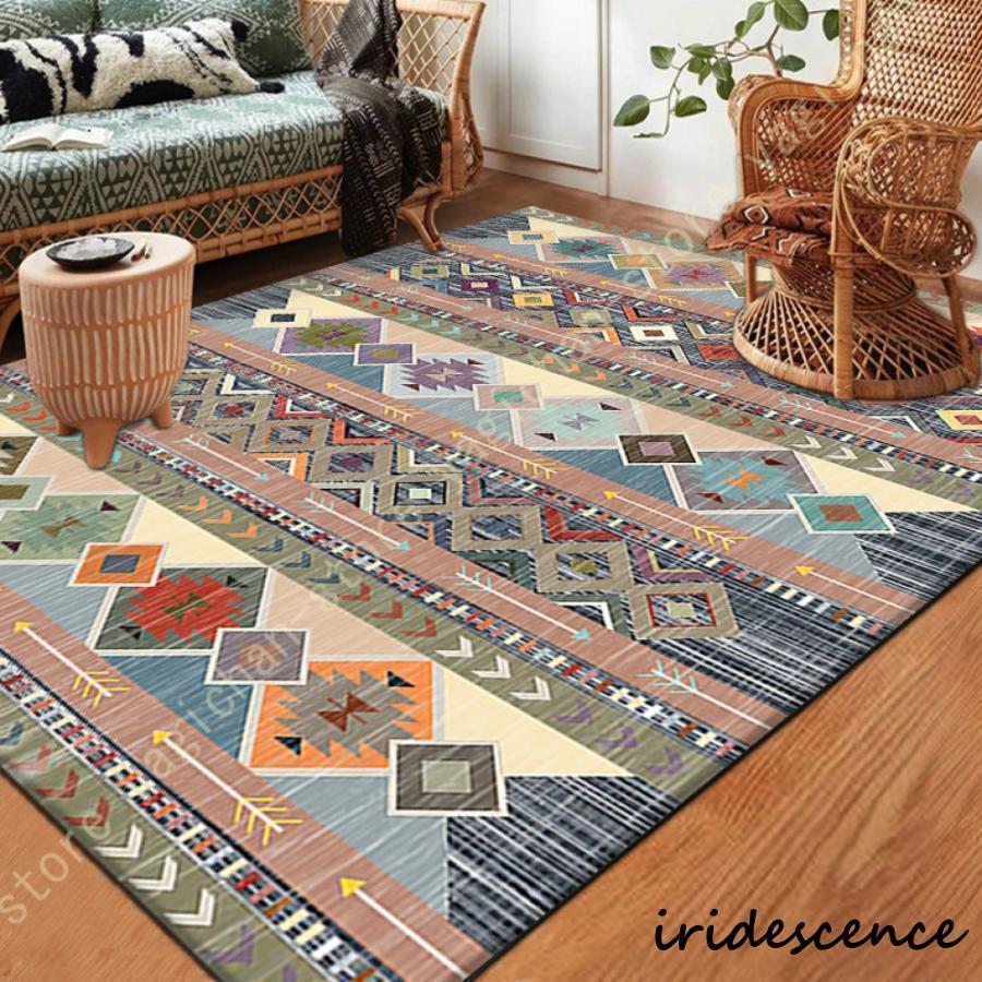 ラグ 3畳 長方形 ペルシャ風 ラグマット カーペット センターラグ ペルシャ絨毯 花柄 北欧カーペット アンティーク風 2畳 レトロ 吸水速乾 滑り止め