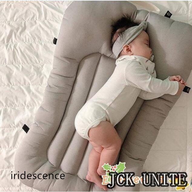 ベビーベッド ベビークッション 持ち運び 新生児 赤ちゃん 転落防止 ベビー用寝具 ベッド コットン 安..