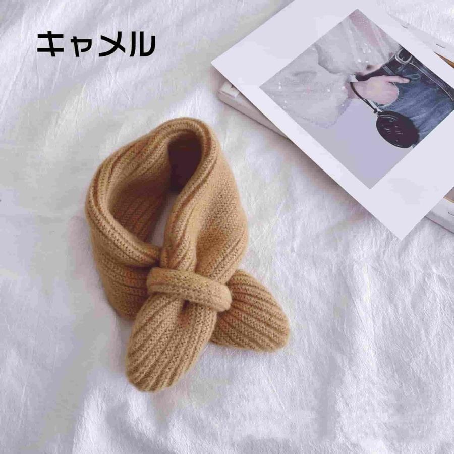 キッズマフラー あったか ネックウォーマー リブニットマフラー 差し込み 小物 キッズ ジュニア 女の子 男の子 幼稚園 小学 2