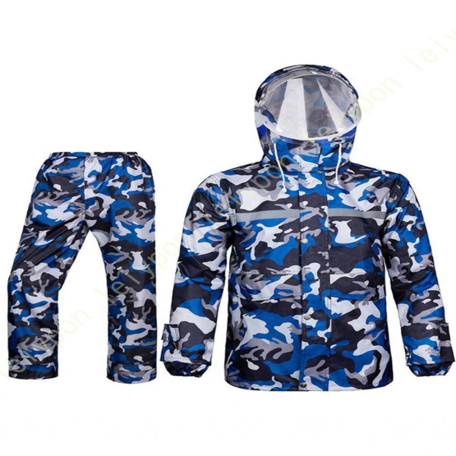 レインコート メンズ レインウェア レインスーツ レインコート レディース 上下セット 全天候型 レインコート 雨具 アウトドア スポーツ 自転車 バイク 雨合...
