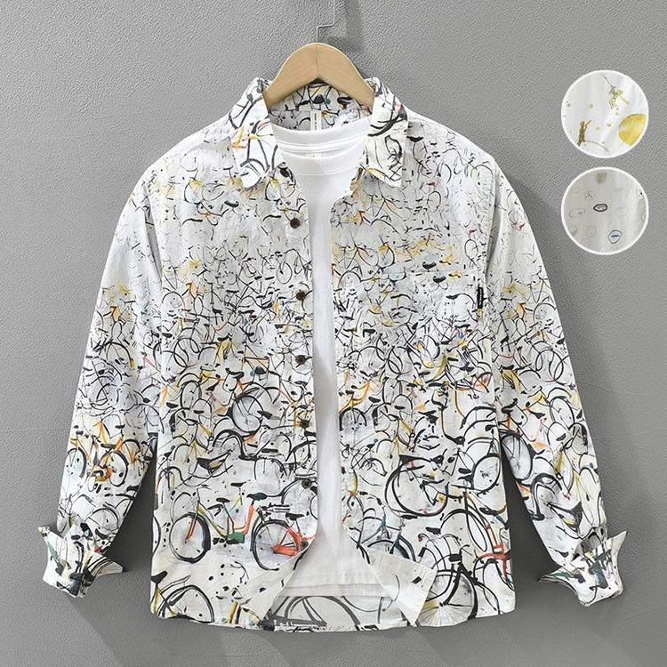 シャツ きれいめ カジュアルシャツ トップス 長袖シャツ 100%綿 メンズ ファッション 春 夏 秋