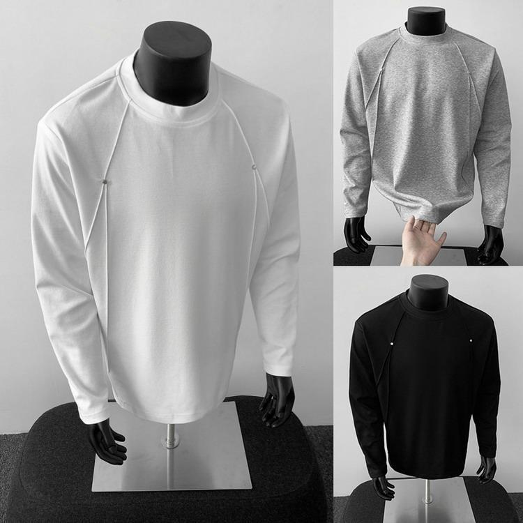Rakuten - ロンt 秋服 秋物 クルーネック 長袖 tシャツ トップス カットソー ティーシャツ きれいめ メンズ 2025 秋冬父の日