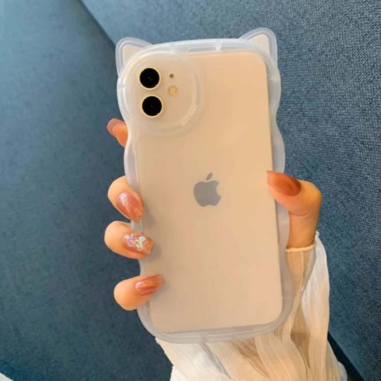 pro 可愛い iPhoneケース iphone15 ウェーブケース スマホカバー max 猫の耳 スマ...