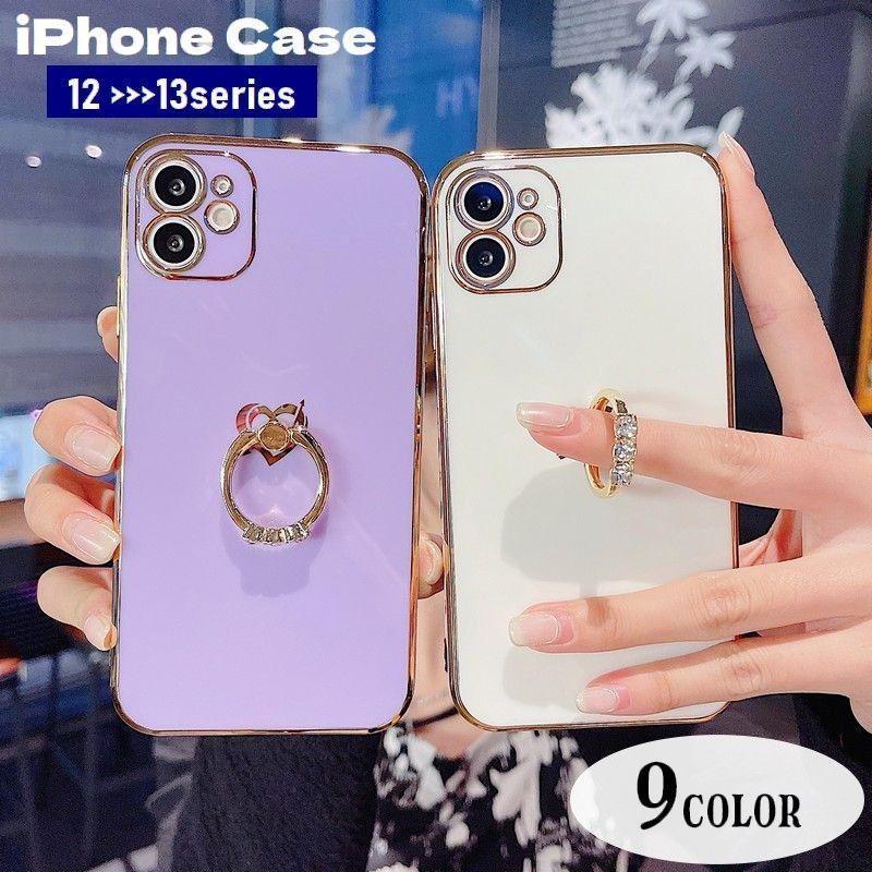 iPhoneケース iPhoneカバー スマホケース スマホカバー スマホリング付き スタンド...