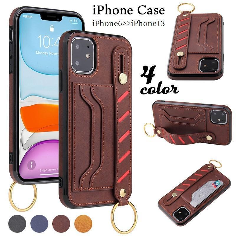 背面にベルトバンドとカードホルダーがついた機能的なiPhoneケース。ベルトに指を通せばスマホをしっかりホールド出来るので操作も楽に☆ベルトバンドはスマホスタンドにもなる2WAY仕様?落ち着いたレザー調のシックなデザインでビジネスシーンにも◎【サイズについて】【対応機種】iPhone13miniiPhone13iPhone13ProiPhone13ProMaxiPhone12miniiPhone12iPhone12ProiPhone12PromaxiPhone11ProiPhone11iPhone11PromaxiPhoneX/XSiPhoneXRiPhoneXS MAXiPhone6/6siPhone6plus/6splusiPhone7/8/SE2iPhone7plus/8plus【素材について】PU【カラーについて】生産ロットにより柄の出方や色の濃淡が異なる場合がございます。お使いのモニターや撮影時の光の加減などにより画像と実際の商品のカラーが異なる場合もございます
