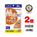 DHC 柿渋エチケット 30日分 (60粒) ×2 ディーエイチシー サプリメント サプリ 健康食品 健康サプリ カプセル さぷり 柿 かきしぶ 栄養食品 ニオイ エチケット 体臭 対策 改善 悪臭 臭い 柿タンニン 中高年 40代 50代 べたつき におい 匂い 加齢臭 男 女 食べ物 きつい