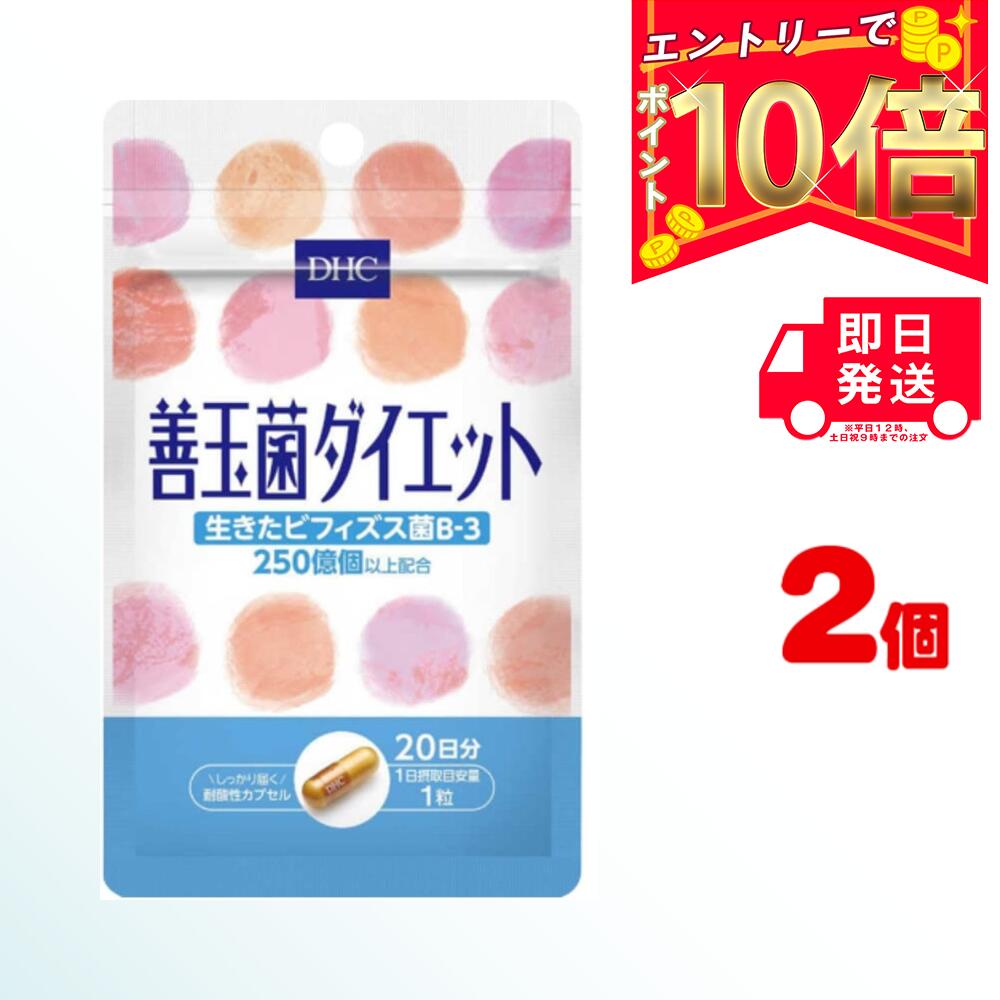 【送料無料】 DHC 善玉菌ダイエット 30日分 （30粒）×2パック ディーエイチシー サプリメント ビフィズス菌 ラクチュロース 健康食品 粒タイプ