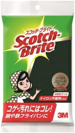 3M キッチン たわし 研磨粒子つき 調理器具 ガンコな汚れ スコッチブライト A-11S 1枚入