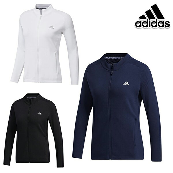 アディダス 春夏モデル レディース スウェット adidas ソリッド 長袖フルジップセーター / Full-Zip Knit Jacket セーター 23225 【21】