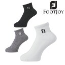 【あす楽】フットジョイ メンズ Footjoy FJSK11220プロドライクォーターソックスWT ソックス fjsk112 【20】