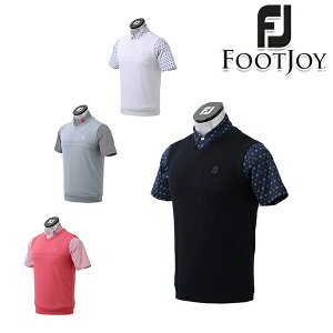 【30％OFF】フットジョイ アパレル 2021年春夏モデル メンズ Vネックニットベスト FJ-S21-M02【21】 footjoy ゴルフウエア 春 夏