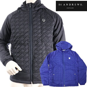 ★WEB限定処分セール★【60％OFF】St ANDREWS セントアンドリュース メンズ ブルゾン 042-8222251秋冬モデル 高密度 タフタエンボス加工 ブルゾン【18】アウター M L LL サイズ ゴルフウェア