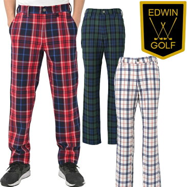 ★WEB限定！処分SALE！★★ランキング入賞★【67％OFF】EDWIN GOLF エドウィンゴルフ パンツ メンズ ロングパンツ 秋 冬 EG19AW1000 秋冬モデル ノータック ストレッチ ロング パンツ【18】ボトムス M L LLサイズ 特価 セール