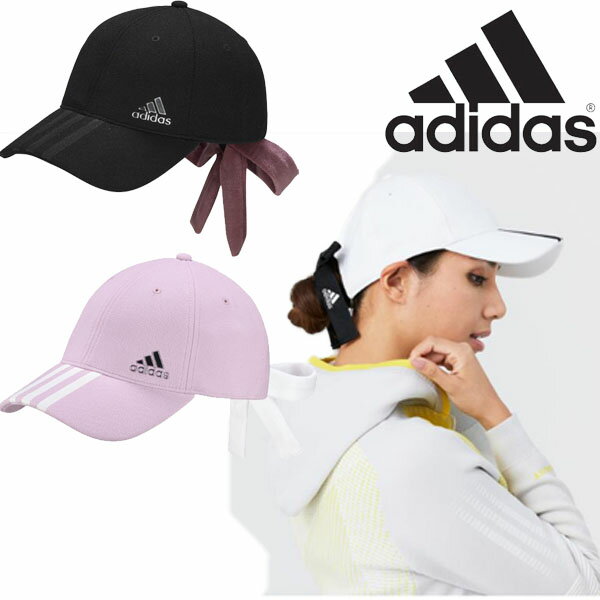 【特価セール】アディダス ゴルフ レディース シルバーロゴ リボン キャップ DC569　adidas golf　【22】